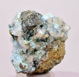 4.4cms GEM ATACAMITE INSIDE SELENITE CRYSTAL CHRYSOCOLLA LILY MINE PERU DB134