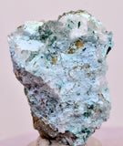 4.4cms GEM ATACAMITE INSIDE SELENITE CRYSTAL CHRYSOCOLLA LILY MINE PERU DB134