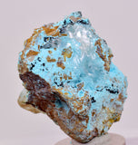 4.5cms GEM ATACAMITE INSIDE SELENITE CRYSTAL CHRYSOCOLLA LILY MINE PERU DB136