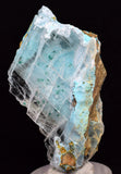 7.5cms GEM ATACAMITE INSIDE SELENITE CRYSTAL CHRYSOCOLLA LILY MINE PERU DB139