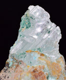 4.9cms GEM ATACAMITE INSIDE SELENITE CRYSTAL CHRYSOCOLLA LILY MINE PERU DB140