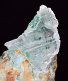 4.9cms GEM ATACAMITE INSIDE SELENITE CRYSTAL CHRYSOCOLLA LILY MINE PERU DB140