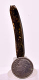 4.5cms GOLDEN BLACK CORAL POLISHED PERU NATURAL JEWELRY PENDANT VB34