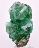 4.9cms GREEN FLUORITE PYRITE CRYSTALS PERU MILPO PERU KB148