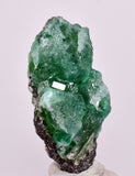 4.9cms GREEN FLUORITE PYRITE CRYSTALS PERU MILPO PERU KB148