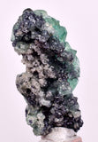 4.5cms GREEN FLUORITE PYRITE CRYSTALS PERU MILPO PERU KB150