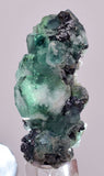 4.5cms GREEN FLUORITE PYRITE CRYSTALS PERU MILPO PERU KB150