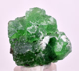 4cms GREEN FLUORITE PYRITE CRYSTALS PERU MILPO PERU KB154