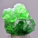 4cms GREEN FLUORITE PYRITE CRYSTALS PERU MILPO PERU KB154