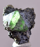 2.9cms GREEN FLUORITE PYRITE CRYSTALS PERU MILPO PERU KB155