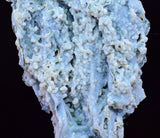 8cms BLUE CHALCEDONY MORDENITE STALACITE CRYSTALS INDIA TRANSLUCENT TB200
