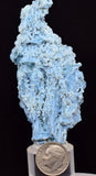 8cms BLUE CHALCEDONY MORDENITE STALACITE CRYSTALS INDIA TRANSLUCENT TB200