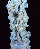 6.1cms BLUE CHALCEDONY MORDENITE STALACITE CRYSTALS INDIA TRANSLUCENT TB201
