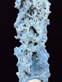 6.1cms BLUE CHALCEDONY MORDENITE STALACITE CRYSTALS INDIA TRANSLUCENT TB201