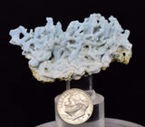 6.1cms BLUE CHALCEDONY MORDENITE STALACITE CRYSTALS INDIA TRANSLUCENT TB202