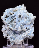 6cms BLUE CHALCEDONY MORDENITE STALACITE CRYSTALS INDIA TRANSLUCENT TB203