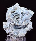 6cms BLUE CHALCEDONY MORDENITE STALACITE CRYSTALS INDIA TRANSLUCENT TB203