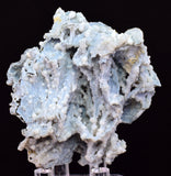 6cms BLUE CHALCEDONY MORDENITE STALACITE CRYSTALS INDIA TRANSLUCENT TB203