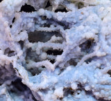 6cms BLUE CHALCEDONY MORDENITE STALACITE CRYSTALS INDIA TRANSLUCENT TB203