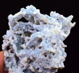 6cms BLUE CHALCEDONY MORDENITE STALACITE CRYSTALS INDIA TRANSLUCENT TB203