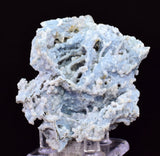 6cms BLUE CHALCEDONY MORDENITE STALACITE CRYSTALS INDIA TRANSLUCENT TB203