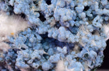 4.9cms BLUE CHALCEDONY MORDENITE STALACITE CRYSTALS INDIA TRANSLUCENT TB204