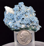 4.9cms BLUE CHALCEDONY MORDENITE STALACITE CRYSTALS INDIA TRANSLUCENT TB204
