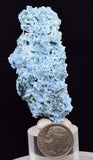 4.9cms BLUE CHALCEDONY MORDENITE STALACITE CRYSTALS INDIA TRANSLUCENT TB205