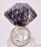 2.9cms QUARTZ CRYSTAL HYDROCARBON INCLUSIONS DOUBLE TERMINATED CHINA QB146