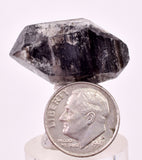 2.7cms QUARTZ CRYSTAL HYDROCARBON INCLUSIONS DOUBLE TERMINATED CHINA QB147