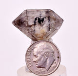 2.6cms QUARTZ CRYSTAL HYDROCARBON INCLUSIONS DOUBLE TERMINATED CHINA QB148