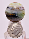 2.2cms GEM BLUE OPAL SCENIC CABOCHON PERU SEASCAPE PENDANT JEWELRY BB446