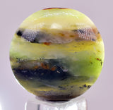 2.2cms GEM BLUE OPAL SCENIC CABOCHON PERU SEASCAPE PENDANT JEWELRY BB446