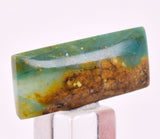 2.8cms GEM BLUE OPAL SCENIC CABOCHON PERU SEASCAPE PENDANT JEWELRY BB447