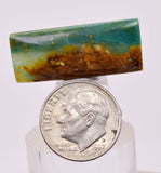 2.8cms GEM BLUE OPAL SCENIC CABOCHON PERU SEASCAPE PENDANT JEWELRY BB447