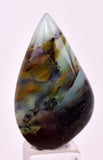 3cms GEM BLUE OPAL SCENIC CABOCHON PERU SEASCAPE PENDANT JEWELRY BB448