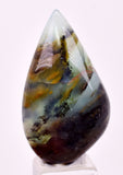 3cms GEM BLUE OPAL SCENIC CABOCHON PERU SEASCAPE PENDANT JEWELRY BB448