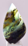 3cms GEM BLUE OPAL SCENIC CABOCHON PERU SEASCAPE PENDANT JEWELRY BB448