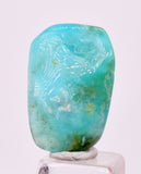 2cms GEM BLUE OPAL SCENIC TUMBLED PERU SEASCAPE PENDANT JEWELRY BB451