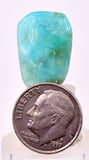 2cms GEM BLUE OPAL SCENIC TUMBLED PERU SEASCAPE PENDANT JEWELRY BB451