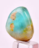 2cms GEM BLUE OPAL SCENIC TUMBLED PERU SEASCAPE PENDANT JEWELRY BB452