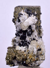 Load image into Gallery viewer, 4.3 cms PYRITE QUARTZ SPHALERITE APATITE CRYSTALS PERU MINERAL SPECIMEN
