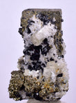 4.3 cms PYRITE QUARTZ SPHALERITE APATITE SCHEELITE CRYSTALS PERU MINERAL SPECIMEN