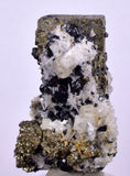 4.3 cms PYRITE QUARTZ SPHALERITE APATITE SCHEELITE CRYSTALS PERU MINERAL SPECIMEN