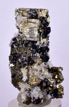 Load image into Gallery viewer, 4.3 cms PYRITE QUARTZ SPHALERITE APATITE CRYSTALS PERU MINERAL SPECIMEN
