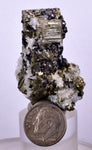 4.3 cms PYRITE QUARTZ SPHALERITE APATITE SCHEELITE CRYSTALS PERU MINERAL SPECIMEN