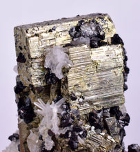 Load image into Gallery viewer, 4.3 cms PYRITE QUARTZ SPHALERITE APATITE CRYSTALS PERU MINERAL SPECIMEN
