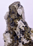 4.3 cms PYRITE QUARTZ SPHALERITE APATITE SCHEELITE CRYSTALS PERU MINERAL SPECIMEN