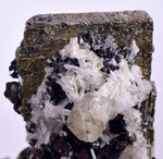 4.3 cms PYRITE QUARTZ SPHALERITE APATITE SCHEELITE CRYSTALS PERU MINERAL SPECIMEN
