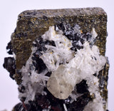 4.3 cms PYRITE QUARTZ SPHALERITE APATITE SCHEELITE CRYSTALS PERU MINERAL SPECIMEN